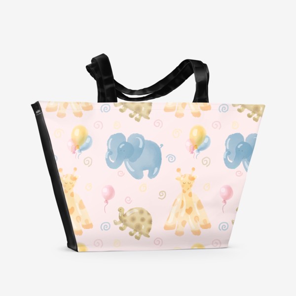 Пляжная сумка «Милые животные - в подарок для детей»