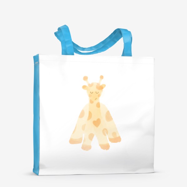 Сумка-шоппер «Жираф — в подарок для детей»