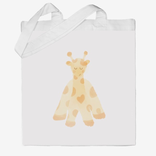 Сумка хб «Жираф — в подарок для детей»