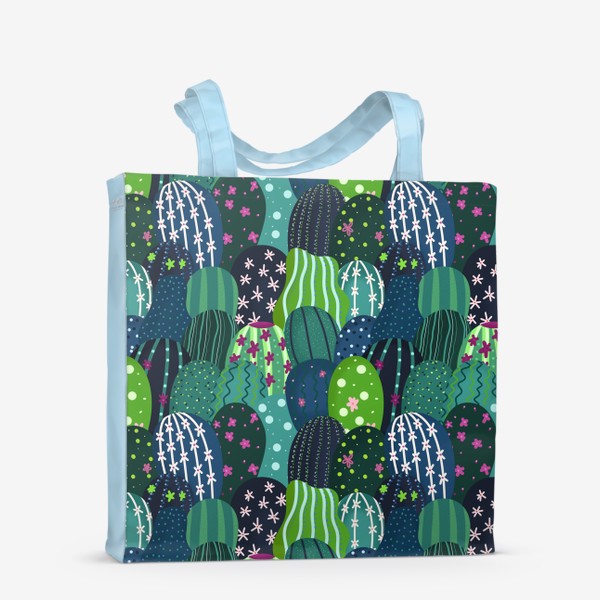 Сумка-шоппер «Разноцветные кактусы»