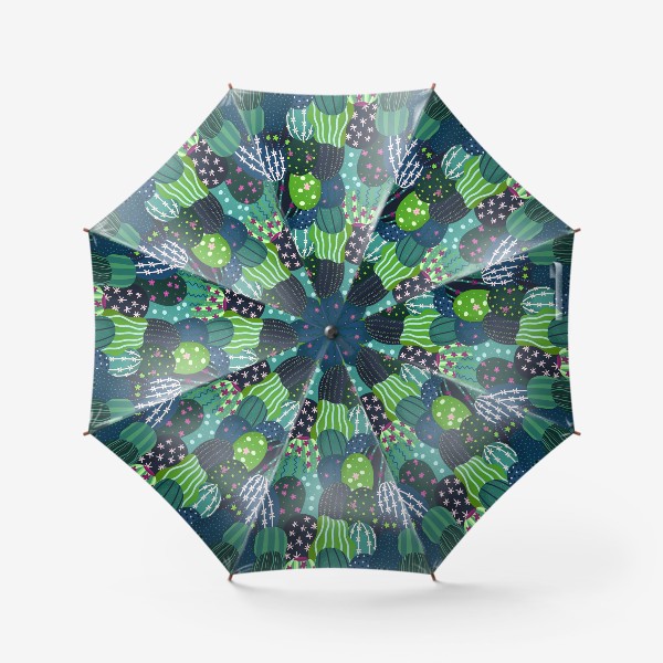 Зонт «Разноцветные кактусы»