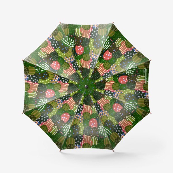 Зонт «Разные кактусы»