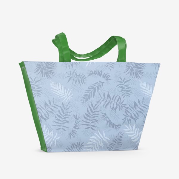 Пляжная сумка «Тропические листья с потёртостями»