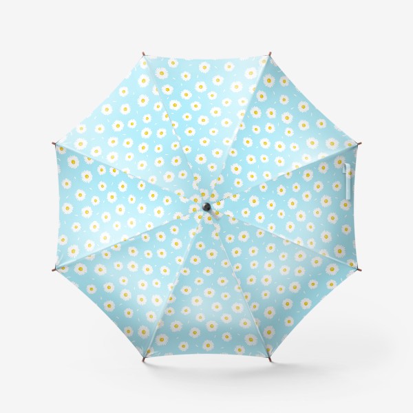 Зонт «Нежные ромашки на голубом»