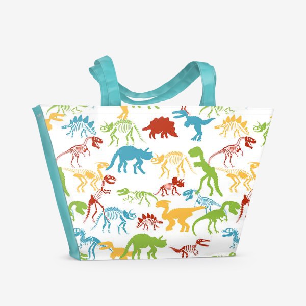 Пляжная сумка «Кости динозавров»