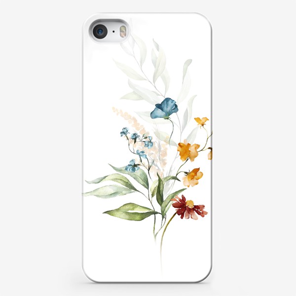Чехол iPhone «Букет акварельных цветов»