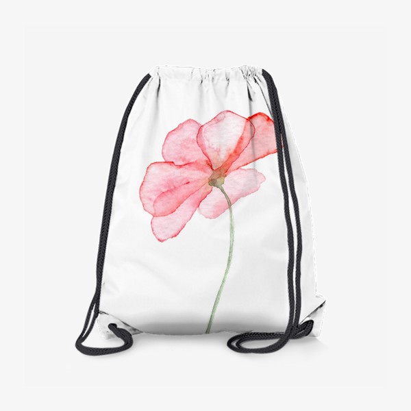 Рюкзак «Нежный розовый цветок прозрачный»
