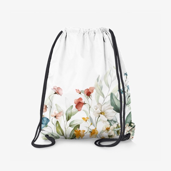 Рюкзак «Красивые акварельные цветы»