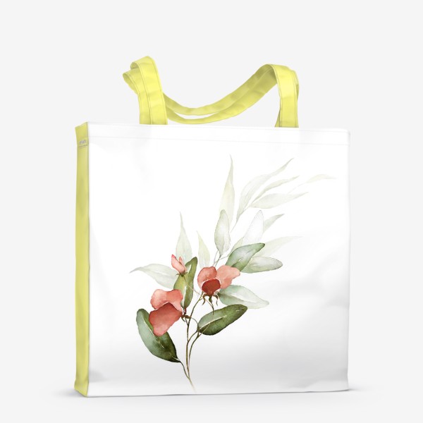 Сумка-шоппер «Акварель букет полевых цветов»