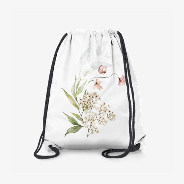 Рюкзак «Акварельный букет цветов»