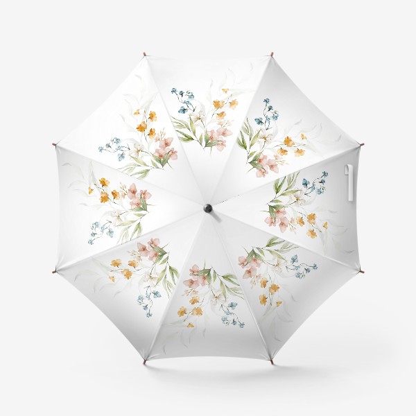 Зонт «Акварель букет цветов»