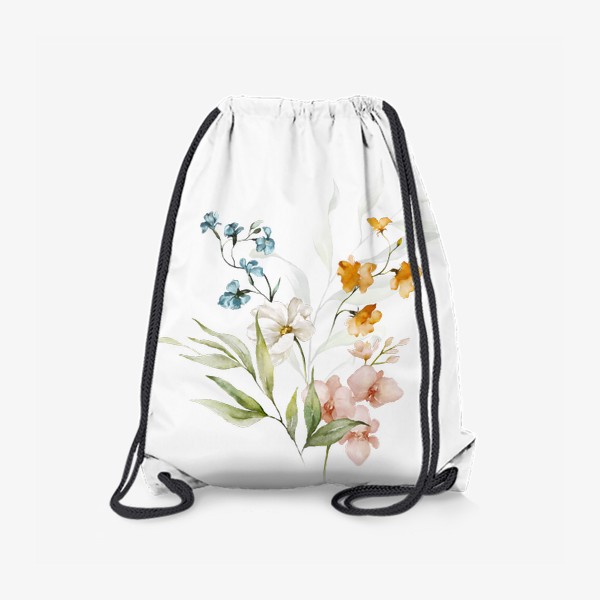 Рюкзак «Акварель букет цветов»