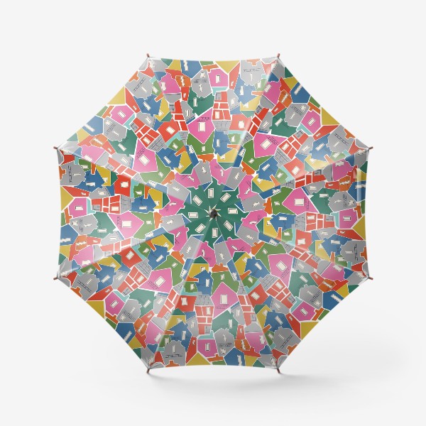 Зонт «Яркий геометричный город»