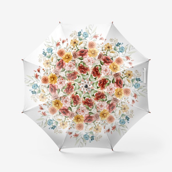 Зонт &laquo;Букет акварельных цветов&raquo;