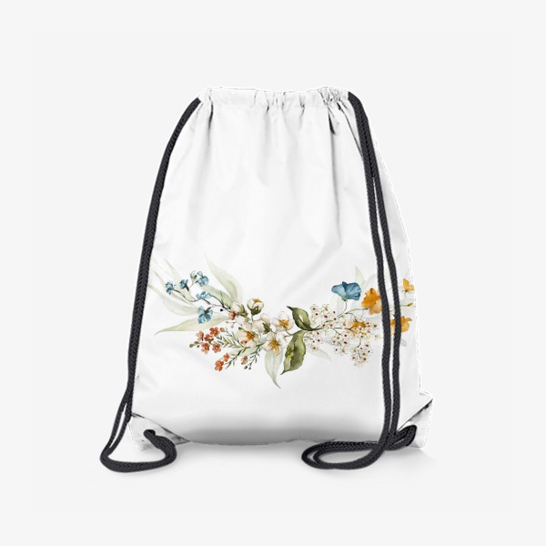 Рюкзак «Букет акварельных цветов»