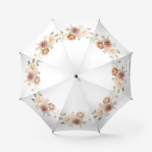 Зонт «Акварельные цветы букет»