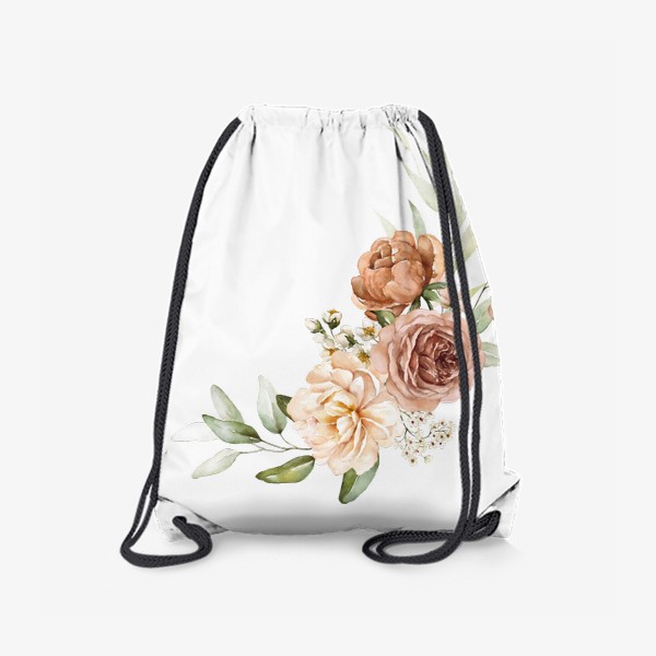 Рюкзак «Акварельные цветы букет»