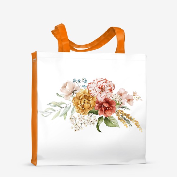 Сумка-шоппер «Цветы букет акварель»