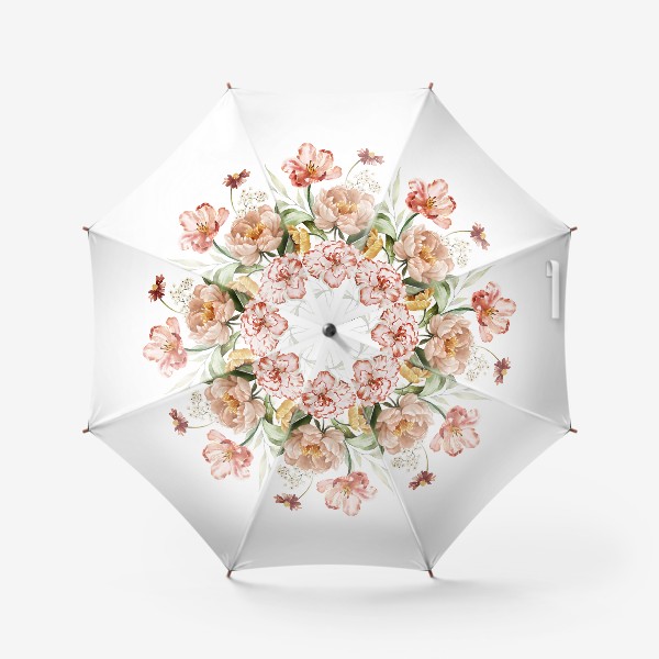 Зонт «Букет акварельных цветов»