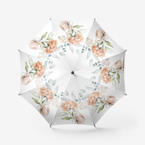 Зонт «Букет акварельных цветов »