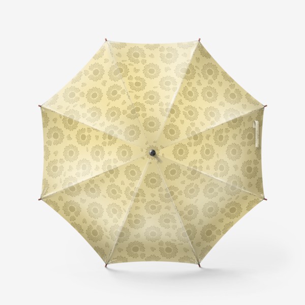 Зонт &laquo;Ромашки пастель, зеленый&raquo;