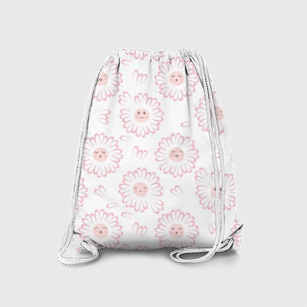 Рюкзак «смешные ромашки, розовый»