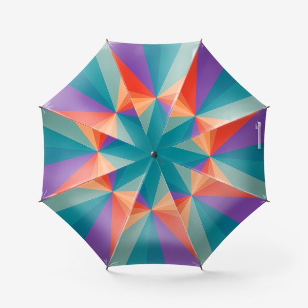 Зонт «Ретро радуга хиппи, шестидесятые-семидесятые тренд»