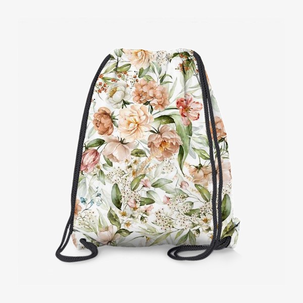 Рюкзак «Акварель цветы букеты»