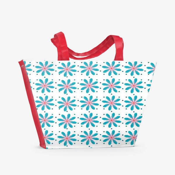 Пляжная сумка «Красивые цветы.»
