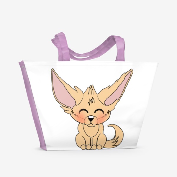 Пляжная сумка «Счастливый лисёнок Фенька»