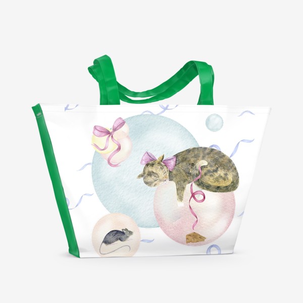 Пляжная сумка «Кошачьи сны»