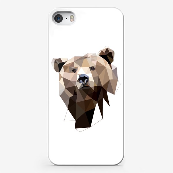 Чехол iPhone «Бурый медведь, Животные России, Сибирь, Урал, Дальний Восток»
