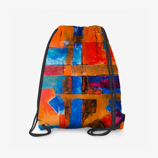 Рюкзак «Абстракция - модерн - геометрия - яркие краски»
