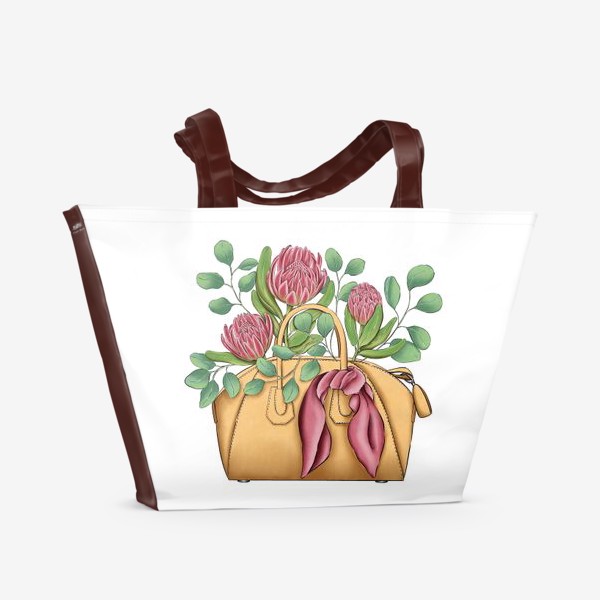 Пляжная сумка «Сумочка с цветами»