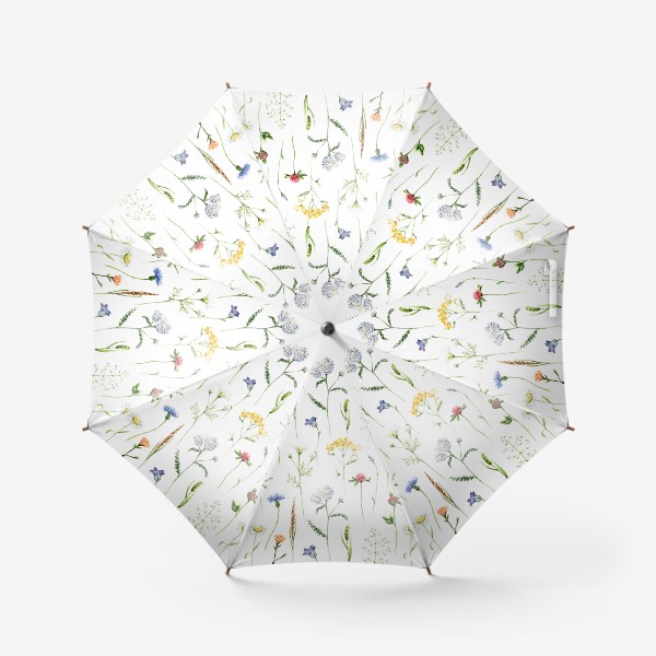 Зонт «Летние полевые цветы, Луговые цветы»
