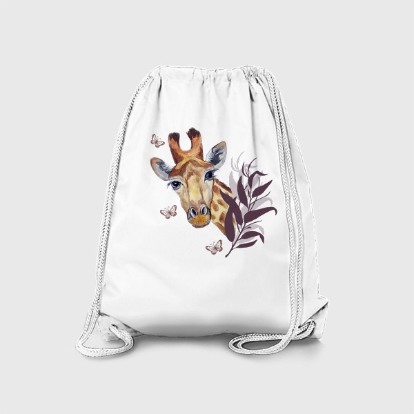 Рюкзак «Жираф с бабочками»