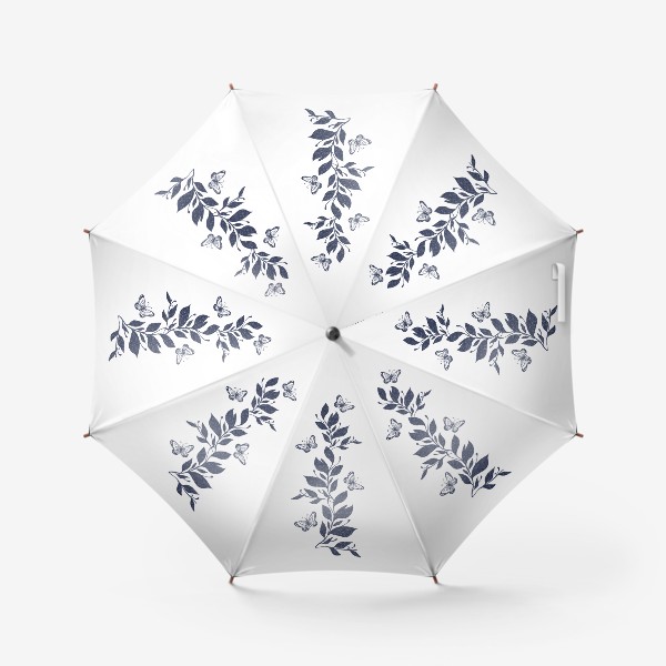 Зонт «Ветка с бабочками»