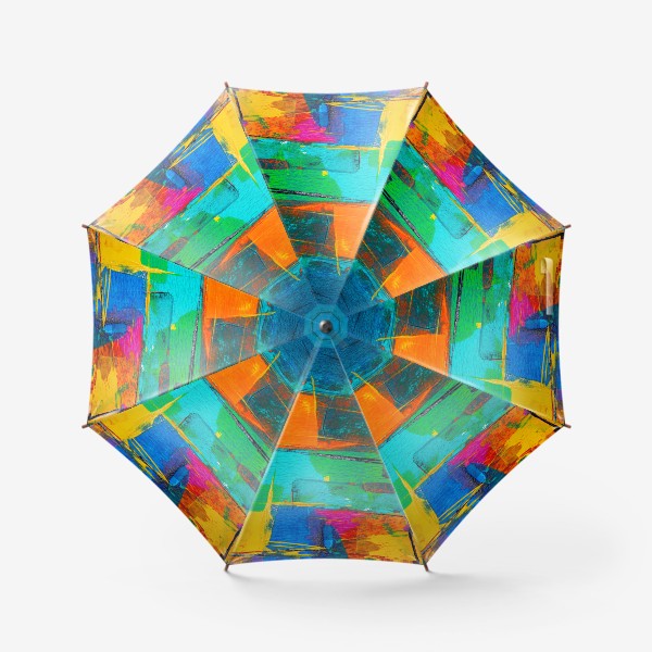 Зонт «Абстракция - модерн - геометрия - яркие цвета»