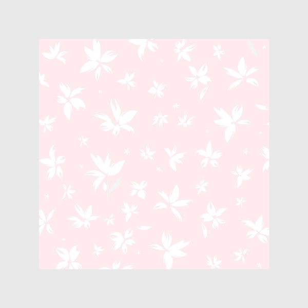 Скатерть «нежные цветы на розовом»