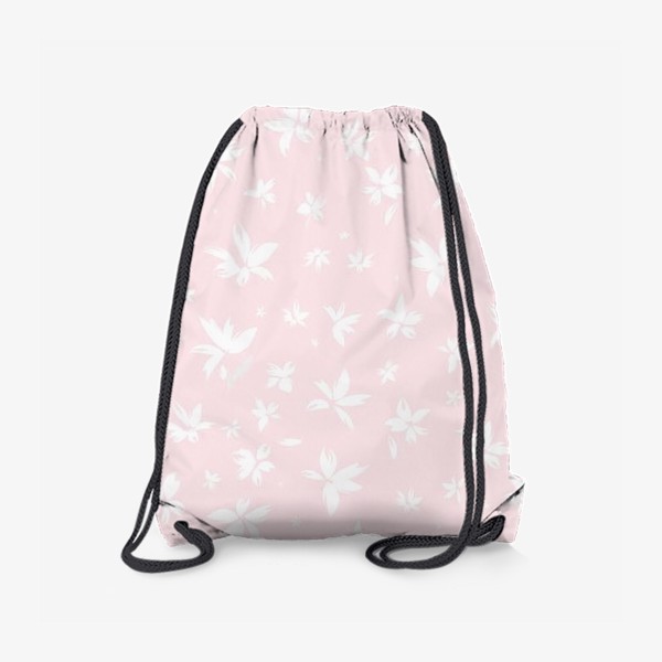 Рюкзак «нежные цветы на розовом»
