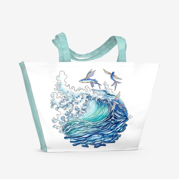 Пляжная сумка «Морская волна»