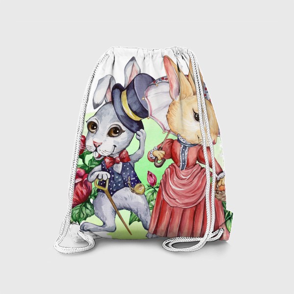 Рюкзак «Кролики. Пара. Символ2023»