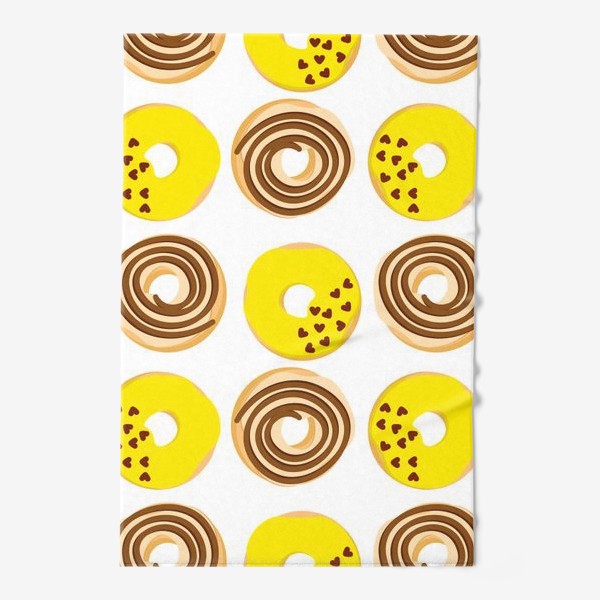 Полотенце «Шоколадные и лимонные  пончики»