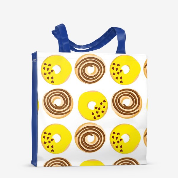 Сумка-шоппер «Шоколадные и лимонные  пончики»