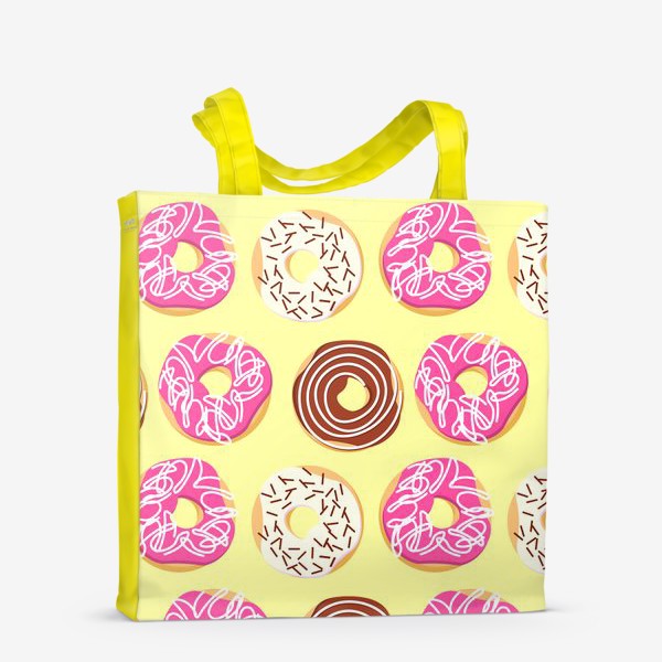 Сумка-шоппер «Паттерн с пончиками»