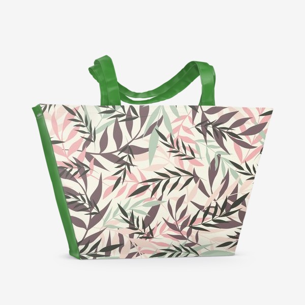 Пляжная сумка «Серия Тропики. Тропические листья - 1»