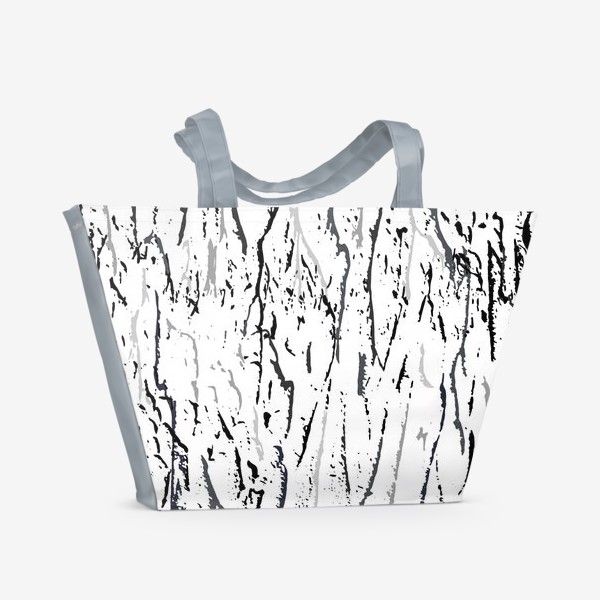 Пляжная сумка «чёрно-белые полоски»
