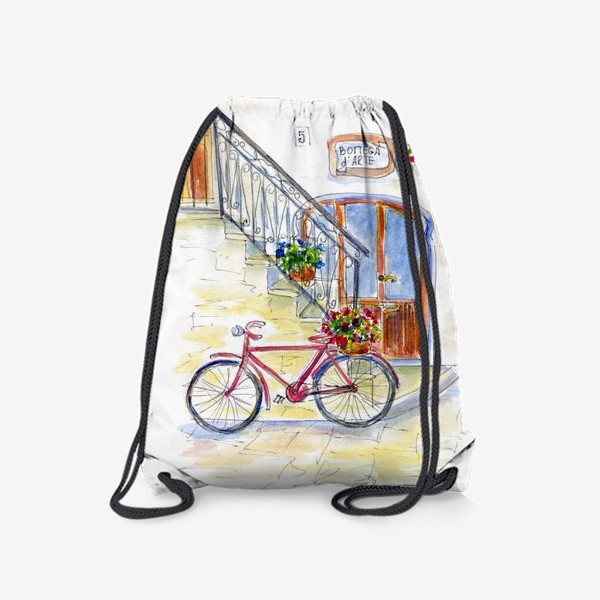 Рюкзак «Цветочный велосипед»