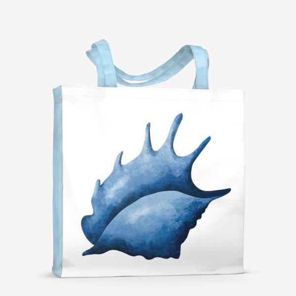 Сумка-шоппер «Синее море в ракушке»