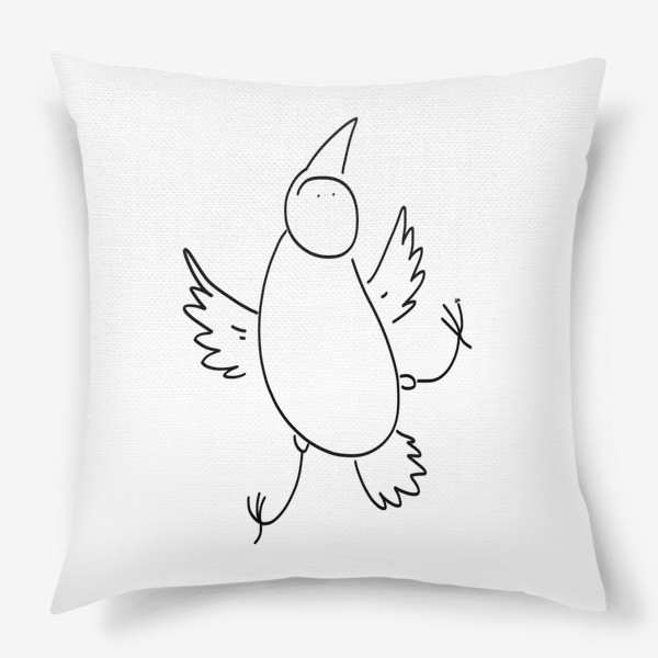Подушка «Чудная, но веселая птичка»